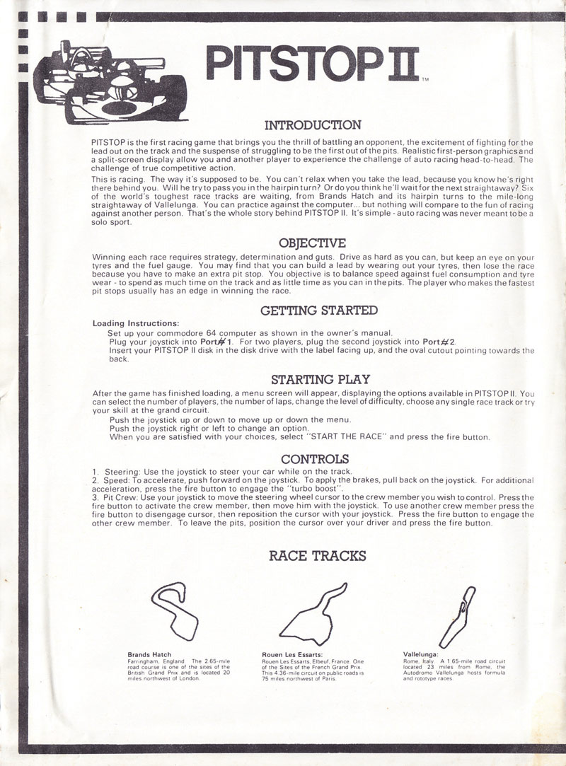 Instructions page 1