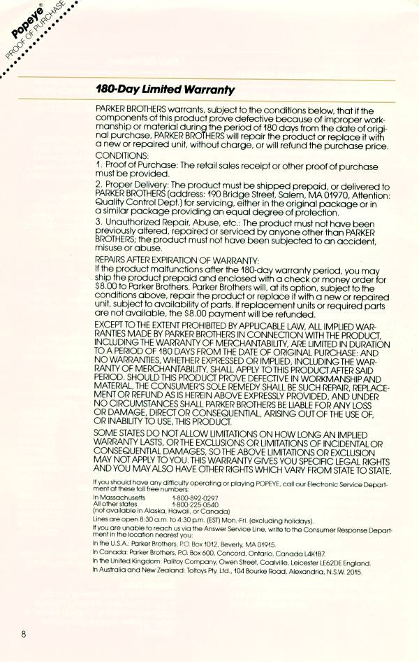Instructions page 8