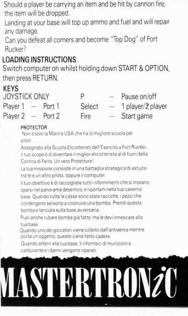Instructions page 1