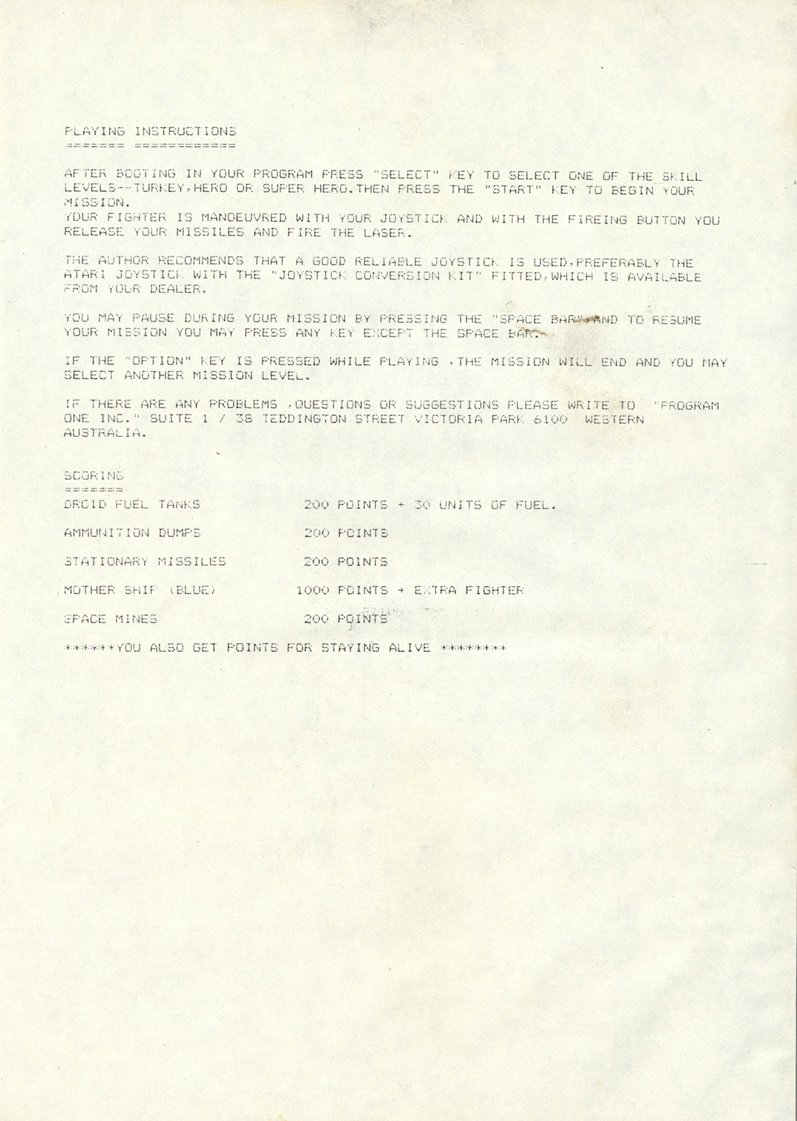 Instructions page 4