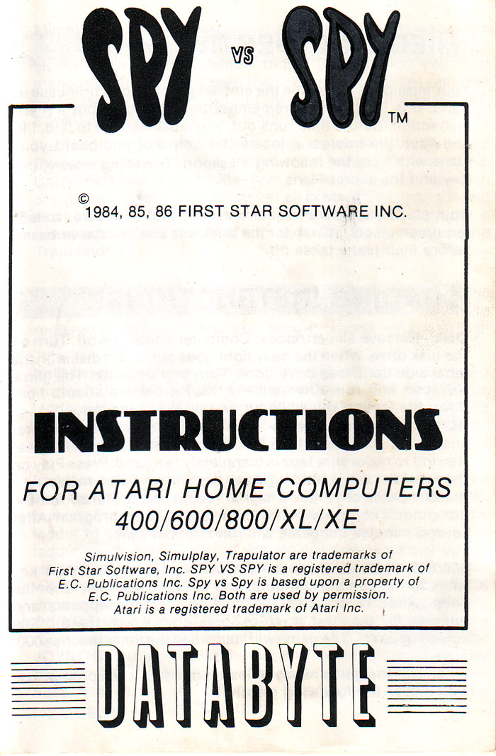 Instructions page 1