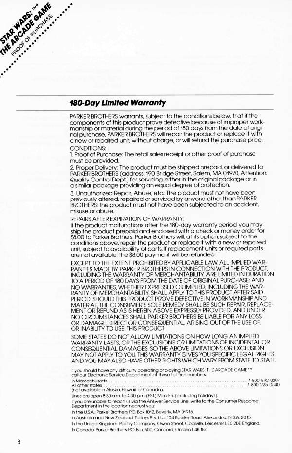 Instructions page 8