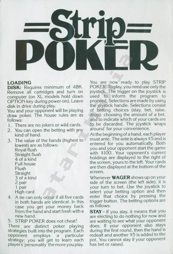 Instructions page 1
