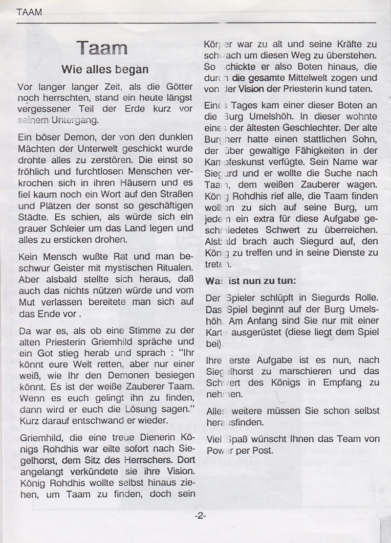 Instructions page 1