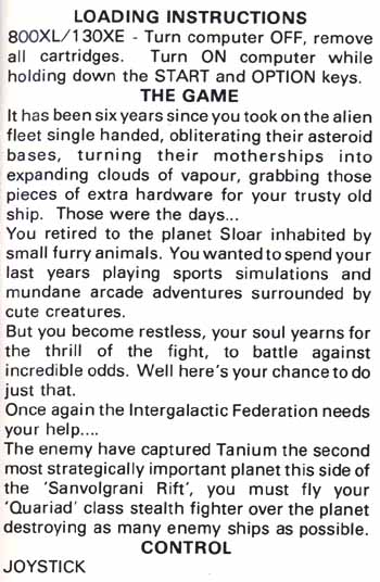 Instructions page 1