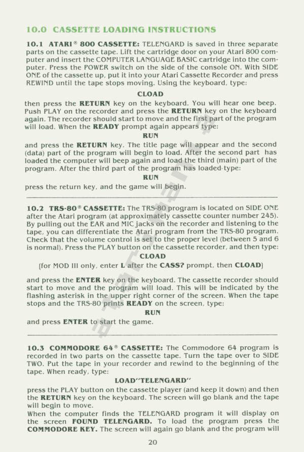 Instructions page 20