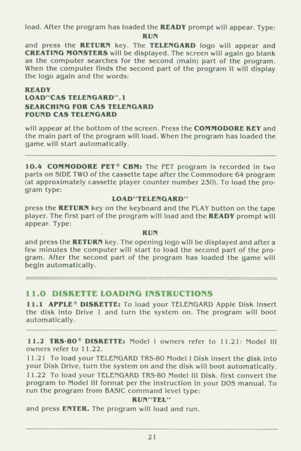 Instructions page 21