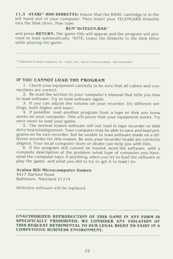 Instructions page 22