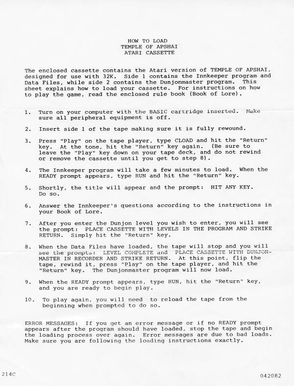Instructions page 56