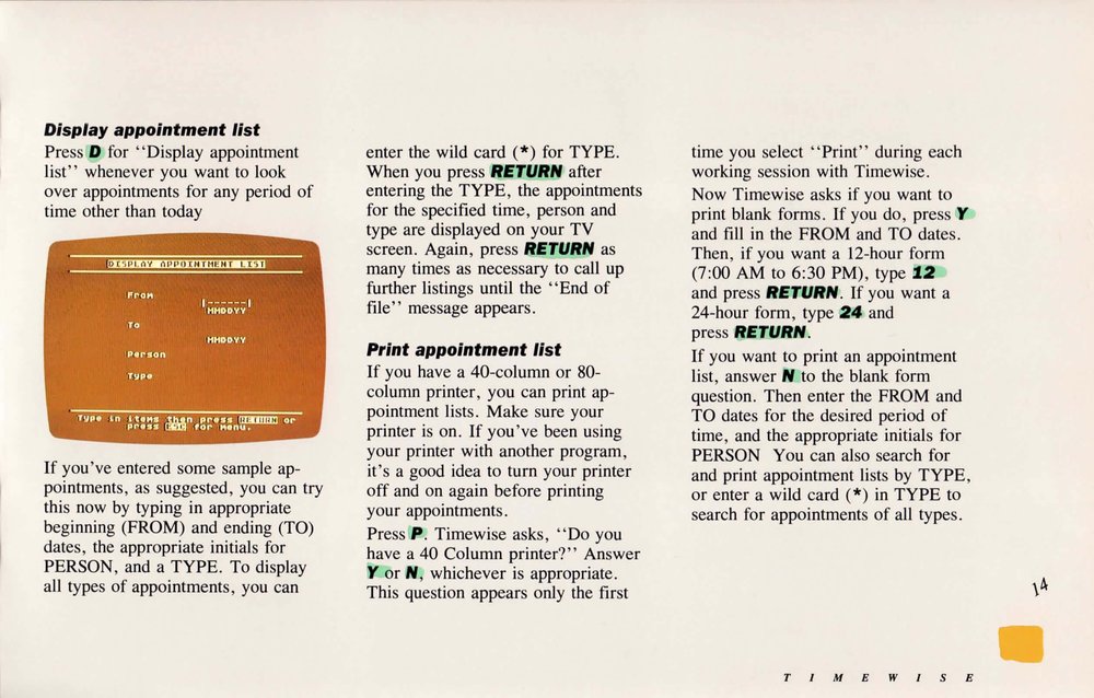 Instructions page 17