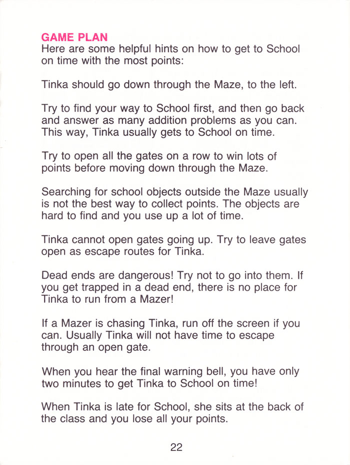 Instructions page 23
