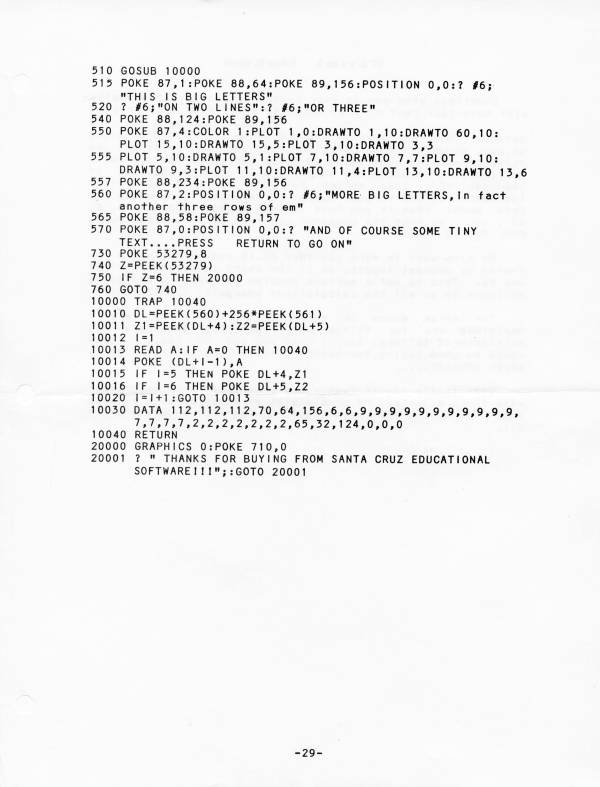 Instructions page 30