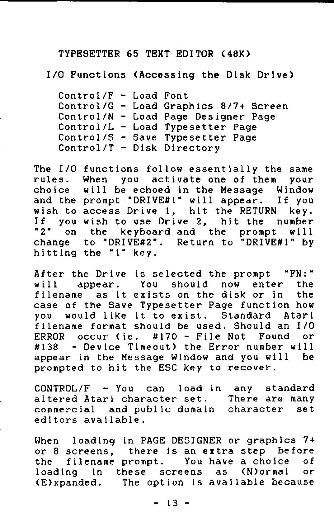 Instructions page 17