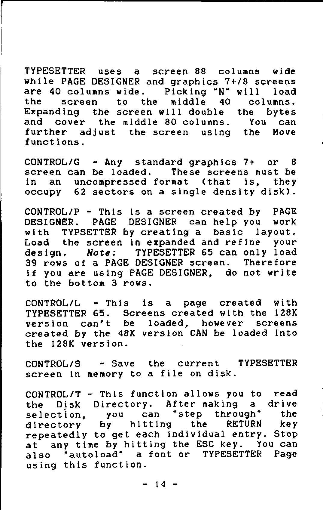 Instructions page 18