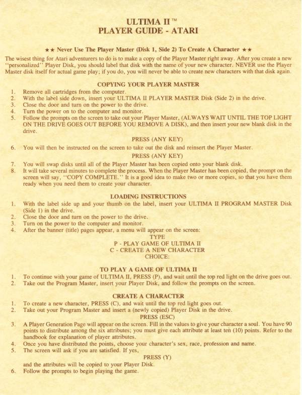 Instructions page 29