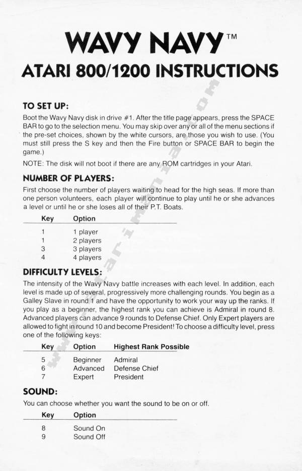 Instructions page 1