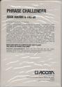Phrase Challenger Atari disk scan