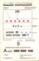 Alien Numbers Atari tape scan