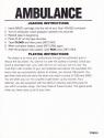 Ambulance Atari instructions