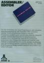 Assembler Editor Atari cartridge scan