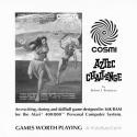 Aztec Challenge Atari instructions
