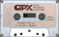 Blackjack Tutor Atari tape scan