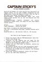Captain Sticky's Gold Atari instructions
