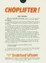 Choplifter! Atari disk scan