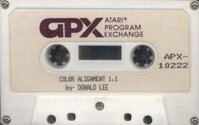 Color Alignment Generator Atari tape scan