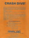 Crash Dive! Atari disk scan