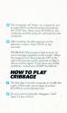 Cribbage / Dominoes Atari instructions