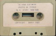 Crypts of Terror Atari tape scan