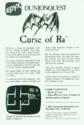 Dunjonquest - Curse of Ra Atari disk scan