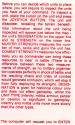 Eastern Front (1941) Atari instructions