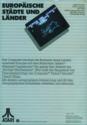 Europäische Städte und Länder Atari tape scan