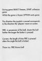 Fantastic Soccer Atari instructions