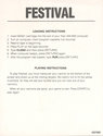 Festival Atari instructions
