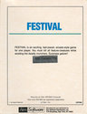 Festival Atari tape scan