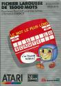Fichier Larousse de 15000 Mots Atari disk scan