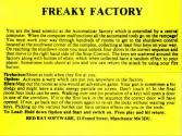 Freaky Factory Atari instructions