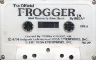 Frogger Atari tape scan