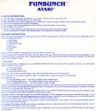 Funbunch - Elementary Atari instructions
