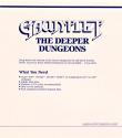 Gauntlet - Deeper Dungeons Atari instructions
