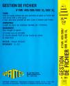 Gestion de Fichier Atari tape scan