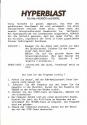 Hyperblast! Atari instructions