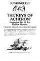 Dunjonquest - The Keys of Acheron Atari instructions