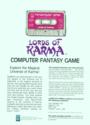 Lords of Karma Atari tape scan