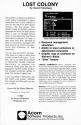 Lost Colony Atari disk scan