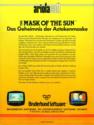 Mask of the Sun (The) Atari disk scan