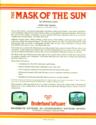 Mask of the Sun (The) Atari disk scan